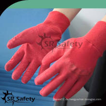 SRSAFETY 100% Baumwolle Interlock Garten Handschuhe Dame / rot Kinder Gartenarbeit Handschuhe / Interlock Dame Garten Handschuhe